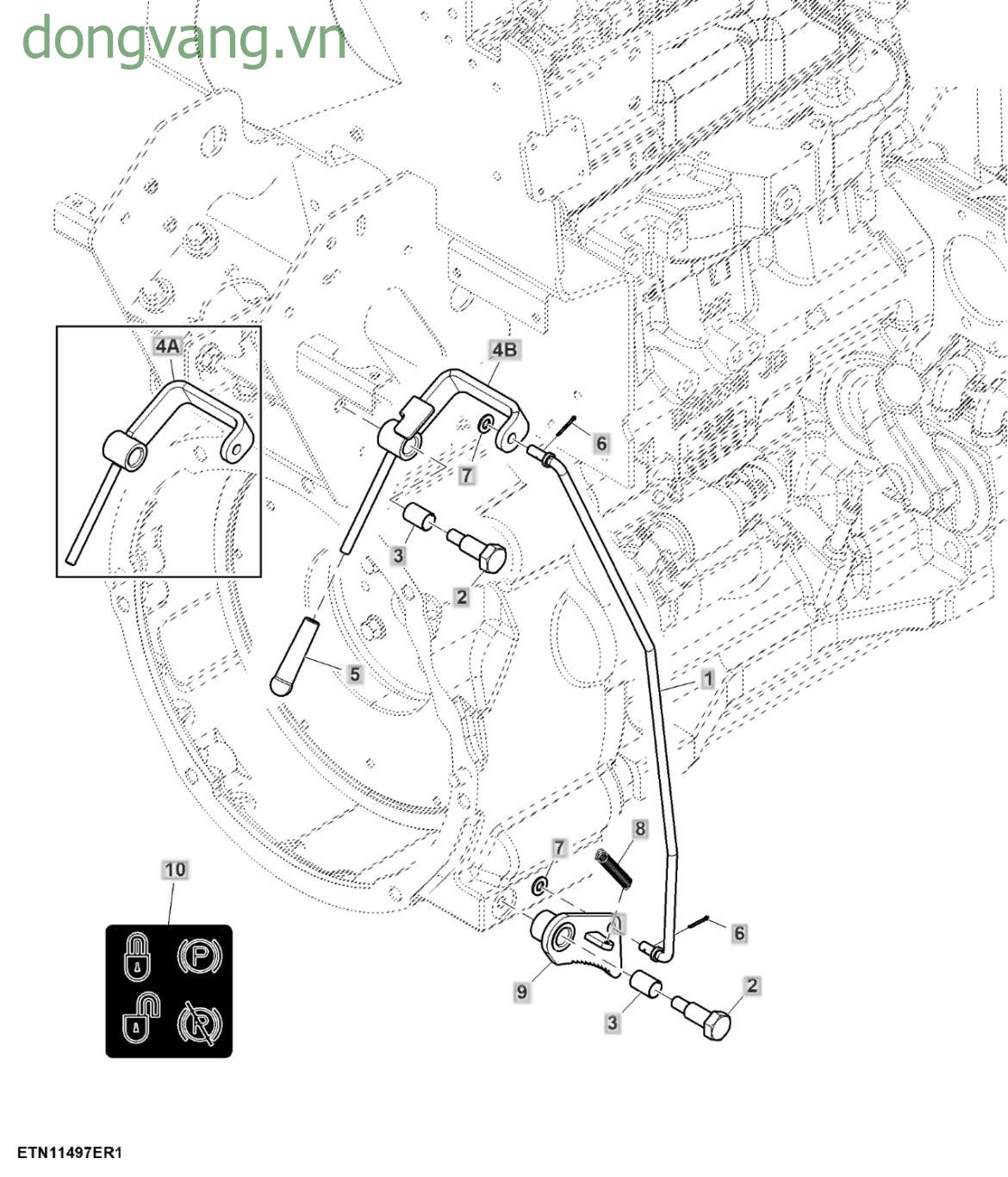 Parking Brake Lever and Linkage - ST518665